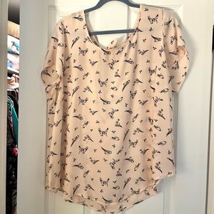 Torrid Bird Shirt Sz 2